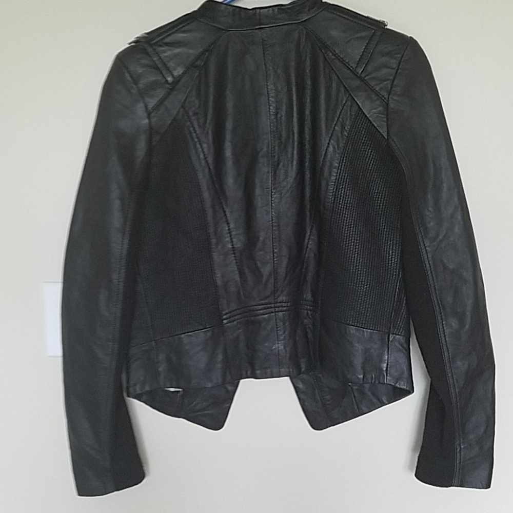 Black Rivet leather jacket size XS - Picture 4 of 6